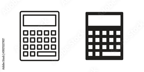 Calculator icon. Trendy Flat style for graphic design, Website, UI. EPS10