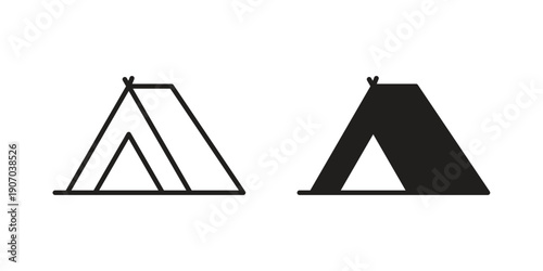 Camping icon. Trendy Flat style for graphic design, Website, UI. EPS10