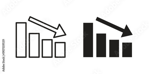 Chat arrow down icon. Trendy Flat style for graphic design, Website, UI. EPS10