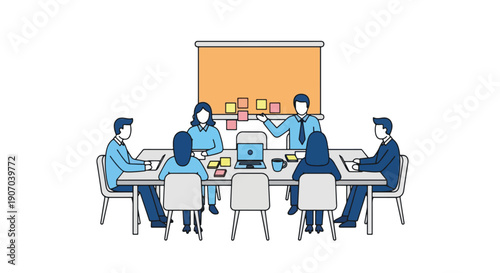 Business Team Meeting Collaboration Planning  Strategy.
