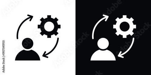 Approach Icon Sheet Black And White