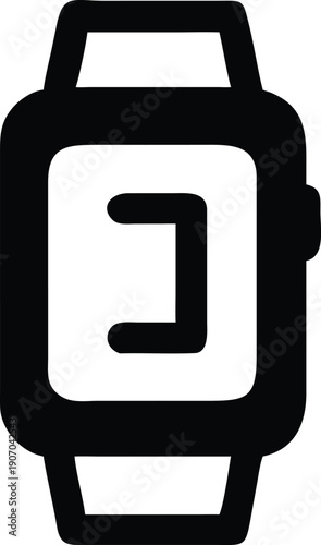 smartwatch user interface screen illustration