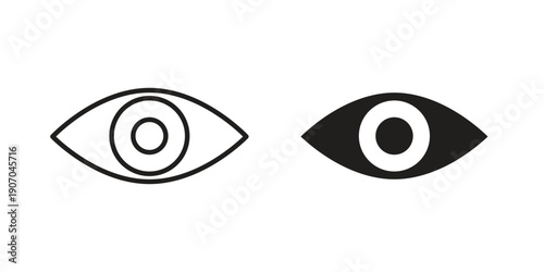 Eye icon. Trendy Flat style for graphic design, Website, UI. EPS10
