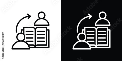Coaching Icon Sheet Black And White