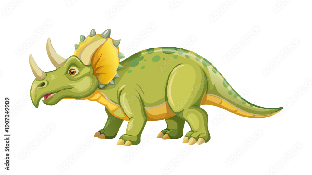 Fototapeta premium Triceratops Dinosaur Illustration