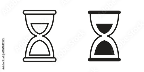Hourglass icon. Trendy Flat style for graphic design, Website, UI. EPS10