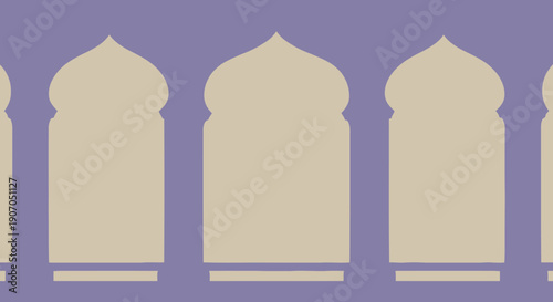 Islamic arch pattern design element.