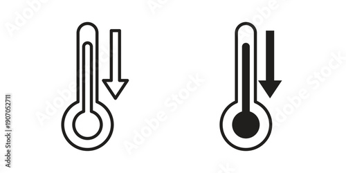 Low Temperature icon. Trendy Flat style for graphic design, Website, UI. EPS10