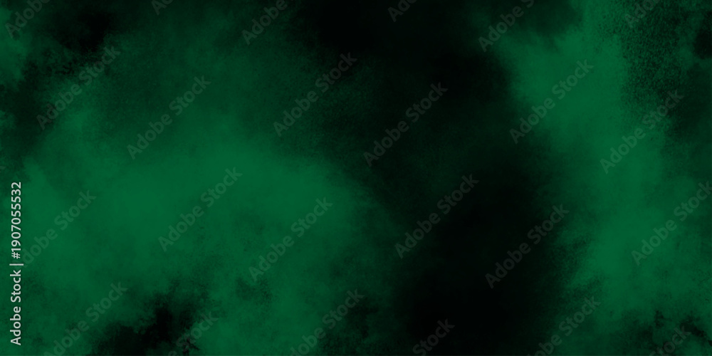 Fototapeta premium abstract cloud and vapor texture background. Black and Green smoke aquarelle smudge illustration smooth grungy smokey light green colors ink glow. green color powder explosion
