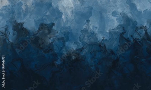 Abstract vapor movement creating a dramatic atmosphere