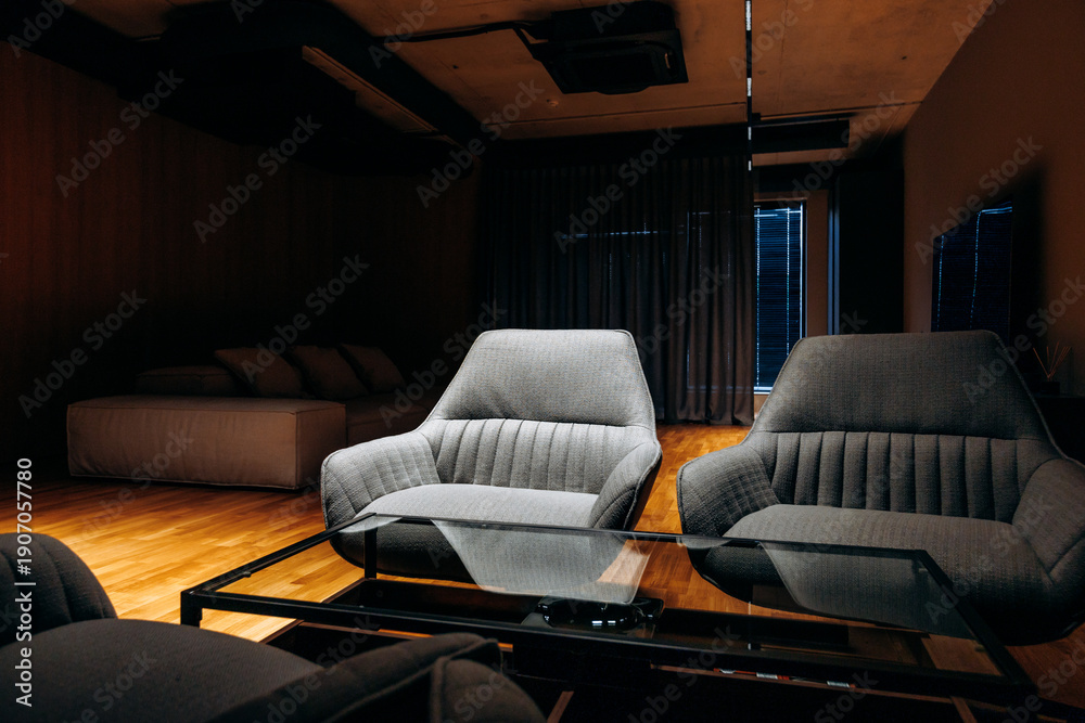 Fototapeta premium Sophisticated environment blending comfort with modern elegance