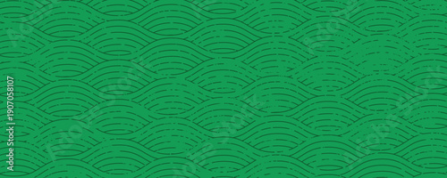 farm green banner, organic abstract background with fields. wavy green lines, natural organic products. ecology background. striped farmer green Pattern
