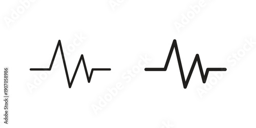 Pulse icon. Trendy Flat style for graphic design, Website, UI. EPS10