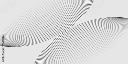 Abstract vector background with black wavy lines. EPS10