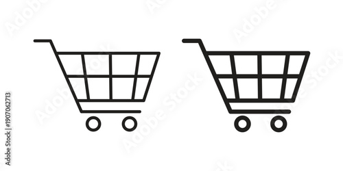 Shopping icon. Trendy Flat style for graphic design, Website, UI. EPS10