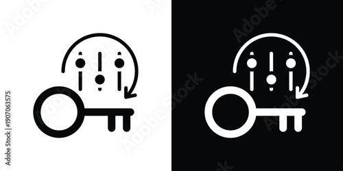 Access Control Icon Sheet Black And White