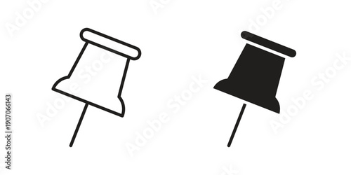 Thumbtack icon. Trendy Flat style for graphic design, Website, UI. EPS10