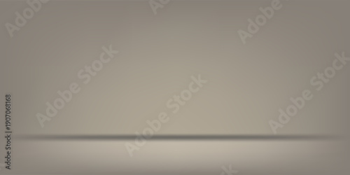 Empty grey studio background. Limbo dark bg. Product studio room. Limbo dark background. Abstract 3d backdrop for presentation. Minimal wall scene. Showcase, promotion display. Vector illustration