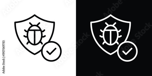 Antivirus Icon Sheet Black And White
