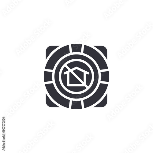 Target with focus ring icon representing strategic social programs, impact measurement, and goal-oriented charity initiatives.