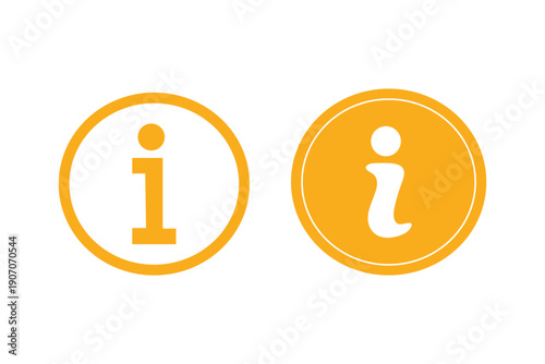 Information vector icons isolated on white background. Black bubbles pointers information icons signs. Information info simple vector icon.