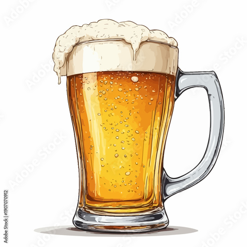 Delicious Beer Illustration Very Cool