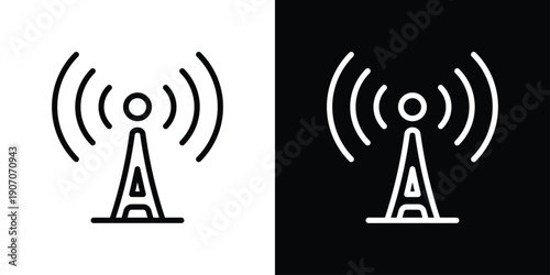 Wireless Network Icon Sheet Black And White