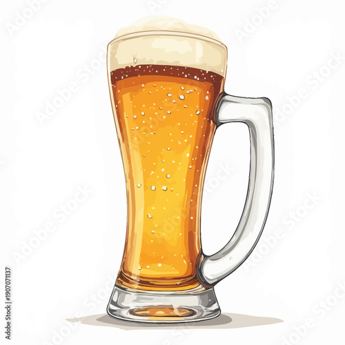 Delicious Beer Illustration Very Cool