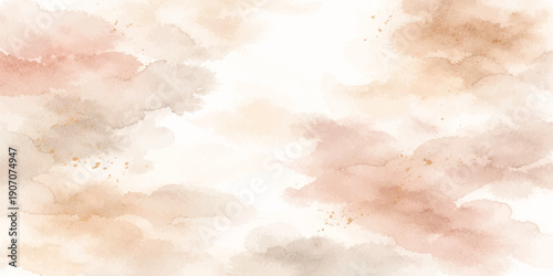 A beautiful blue sky filled with white clouds creates a bright nature cloudscape under sunny summer sunlight for an abstract grunge atmosphere