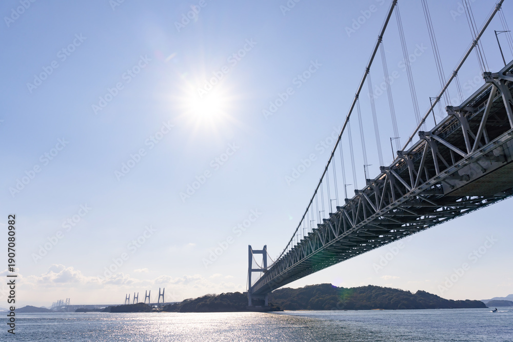 Fototapeta premium 岡山県倉敷市 瀬戸大橋