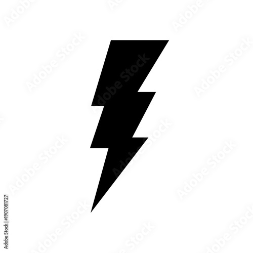 Free Download Lightning bolt icon isolated on white background. Vintage flash symbol, thunderbolt with grunge texture. Simple lightning strike sign. Vector illustration - GFXLoad