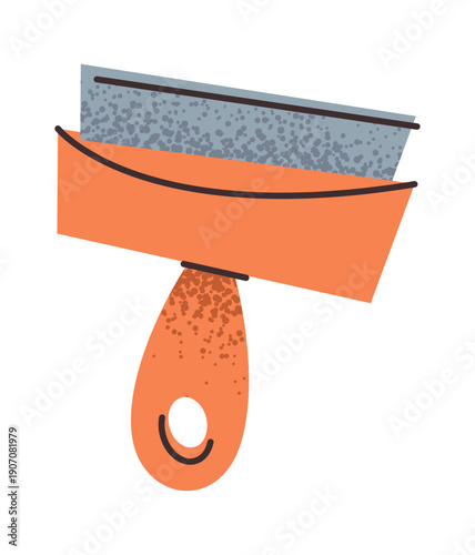 Wide trowel pottery instrument sticker