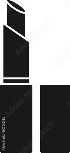 Lipstick and Cosmetic Icon Vector Design