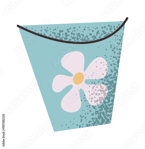 Ceramic flower vase pottery sticker