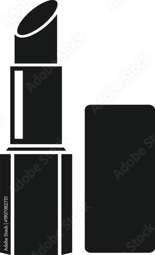 Lipstick Cosmetic Icon – Beauty and Fashion Makeup  Vector Design