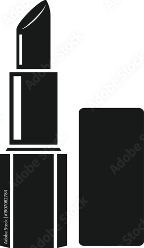 Lipstick and Cosmetic Icon Vector Design