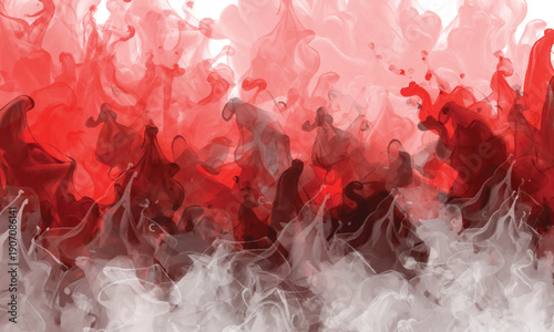 Atmospheric vapor movement creating visual depth