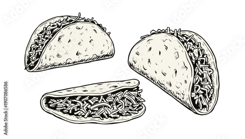 Delicious tacos with savory fillings and crispy shells