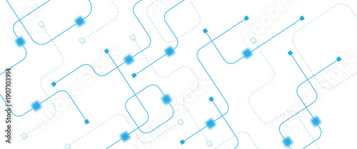 Abstract futuristic technology background. Technology background with crossed lines and dots.