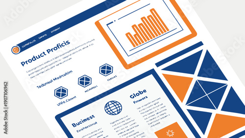 vector illustration of business graph