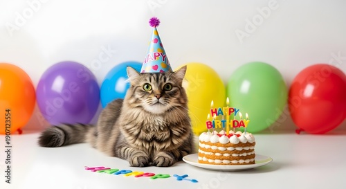 Fluffy Cat Birthday Party Concept