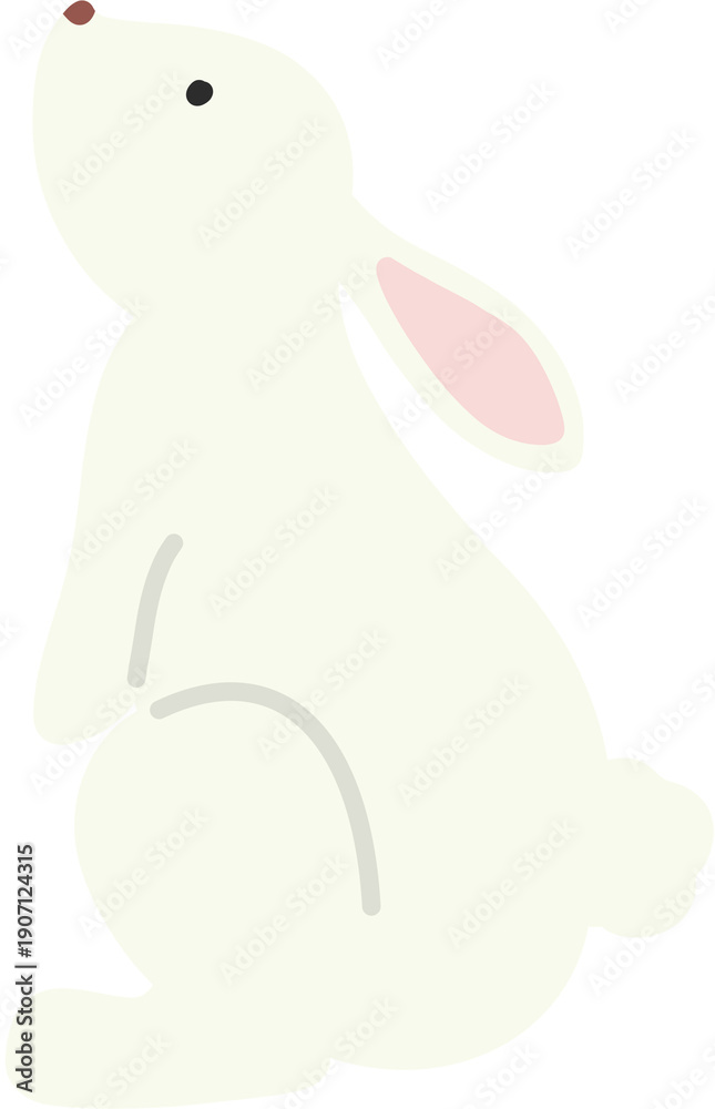 Obraz premium 토끼 옆모습