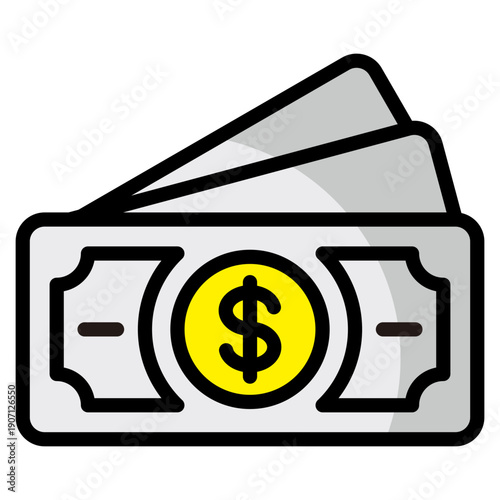 Cash  Icon Element For Design