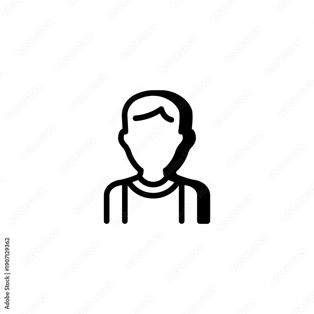Obraz premium Simple Man Icon