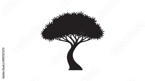 Clean vector illustration of a magnifying glass over a graph chart, symbolizing analysis, research, and data examination for business and finance.