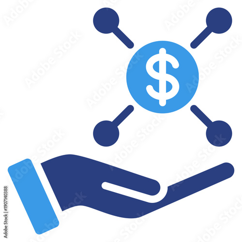 Revenue Stream  Icon Element For Design