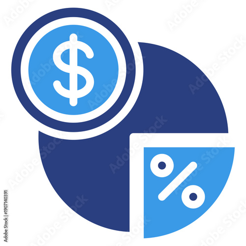 Dividend Income  Icon Element For Design