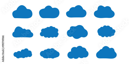 Cloud computing icon. Line, glyph and filled outline colorful version, abstract cloud outline and filled vector sign. Cloud icon. Vector illustration.