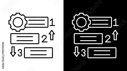Priority  White Icon Set Design