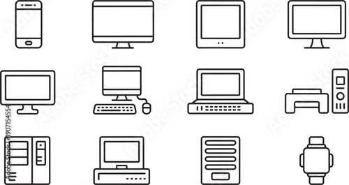 Computer and technology monitor laptop tablet smartphone